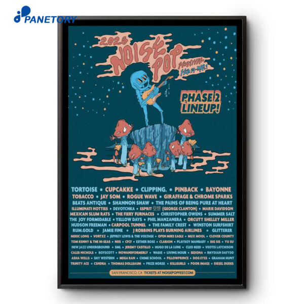 Noise Pop Festival San Francisco CA Feb 19-Mar 1 2026 Poster