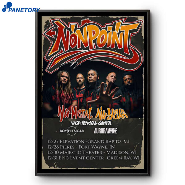 Nonpoint Nu Metal New Year Shows 2025 Poster