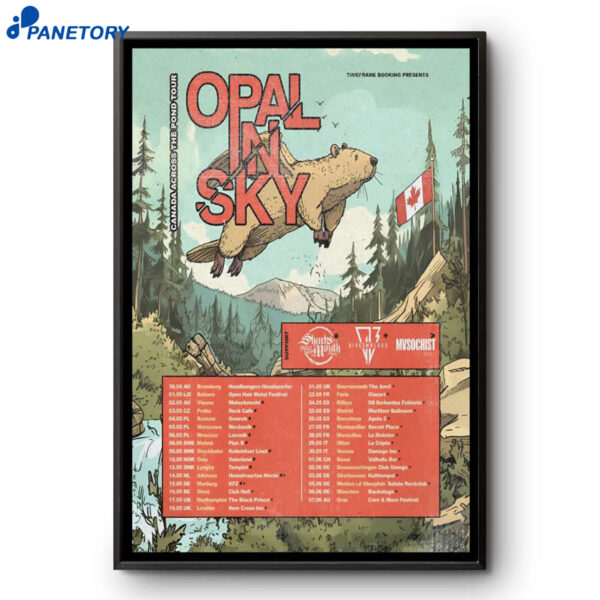 OPAL IN SKY Europe And UK Spring Tour 2026 Poster