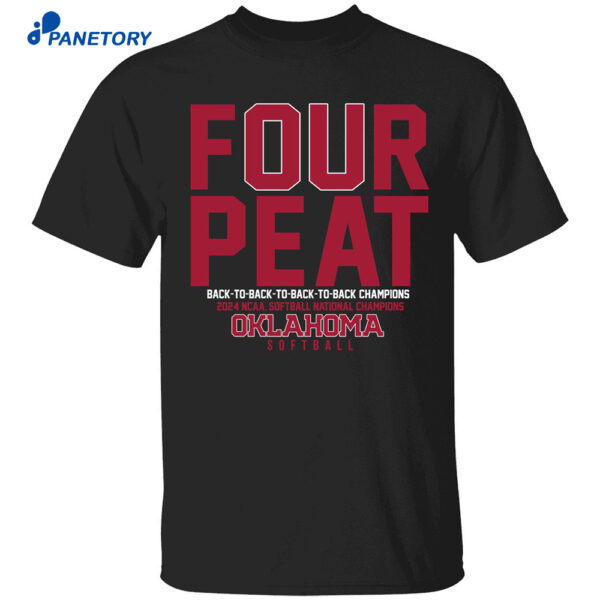Oklahoma Softball Four-peat Shirt