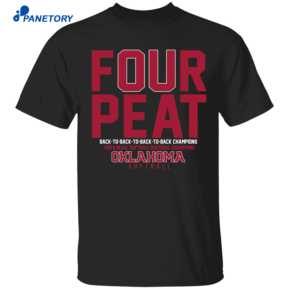 Oklahoma Softball Four-Peat Shirt 8 Oklahoma Softball Four-Peat Shirt