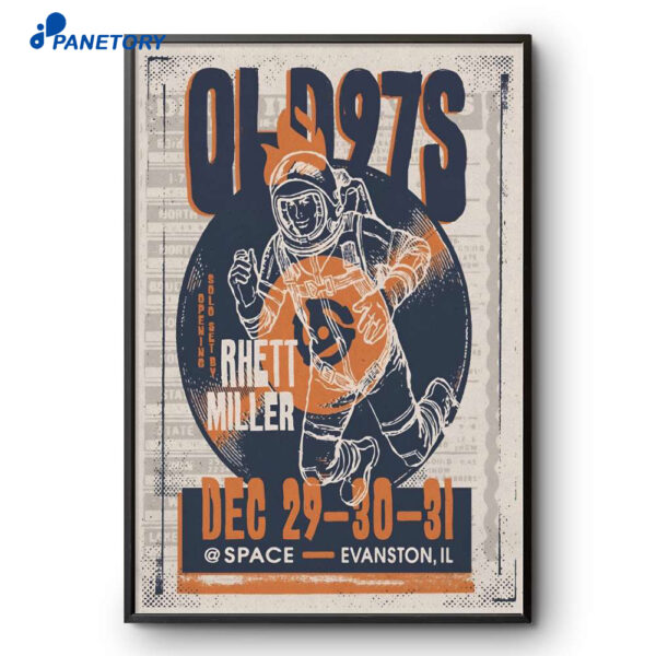 Old 97's NYE Evanston IL Dec 29-31 2025 Poster