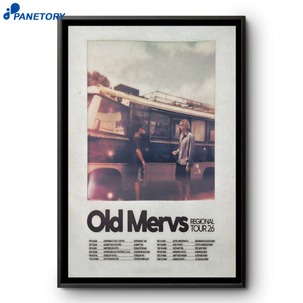 Old Mervs Regional Shows 2026 Poster