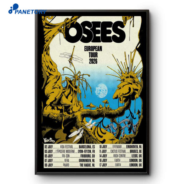 Osees European Tour 2026 Poster