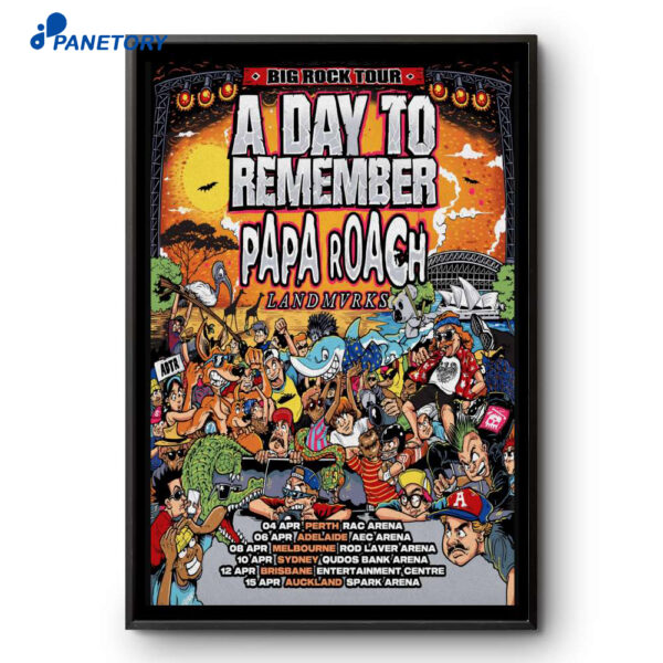Papa Roach Big Rock Tour 2026 Poster