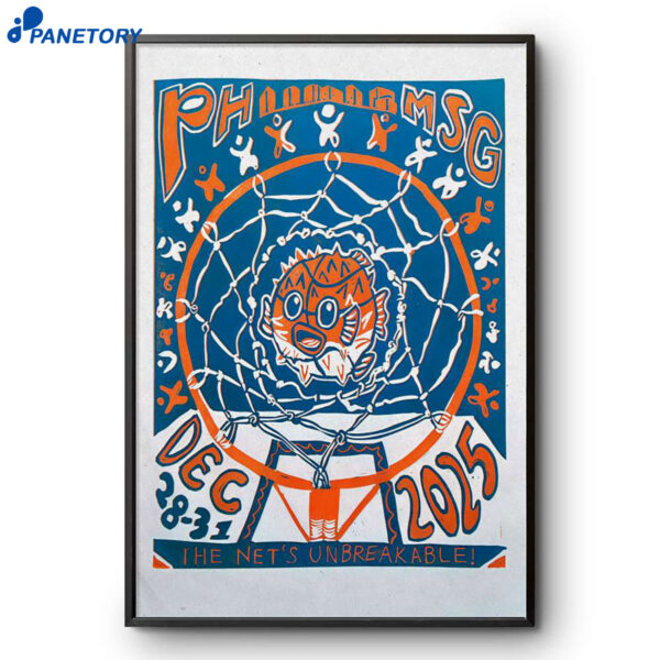 Phish MSG NYE Dec 28-31 2025 Poster