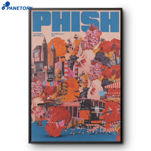 Phish New York NYE Dec 28-31 2025 Poster