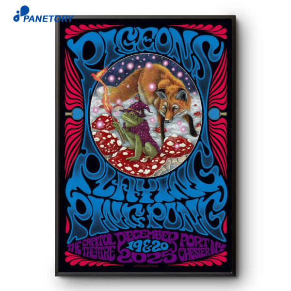 Pigeons Playing Ping Pong Dec 19-20 2025 Port Chester NY Poster