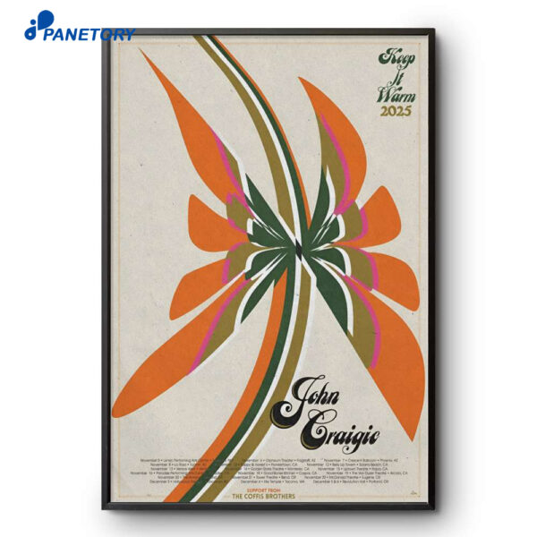 Poster John Craigie Keep It Warm Tour 25 Poster