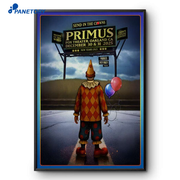 Primus NYE Oakland CA Dec 30-31 2025 Poster