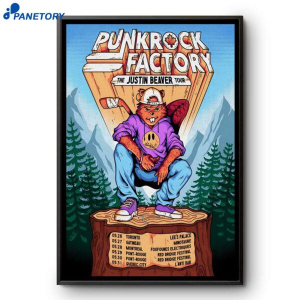 Punk Rock Factory The Justin Beaver Shows 2026 Poster