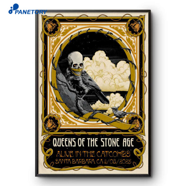 Queens Of The Stone Age Arlington Theatre Santa Barbara CA Nov 8 2025 Poster