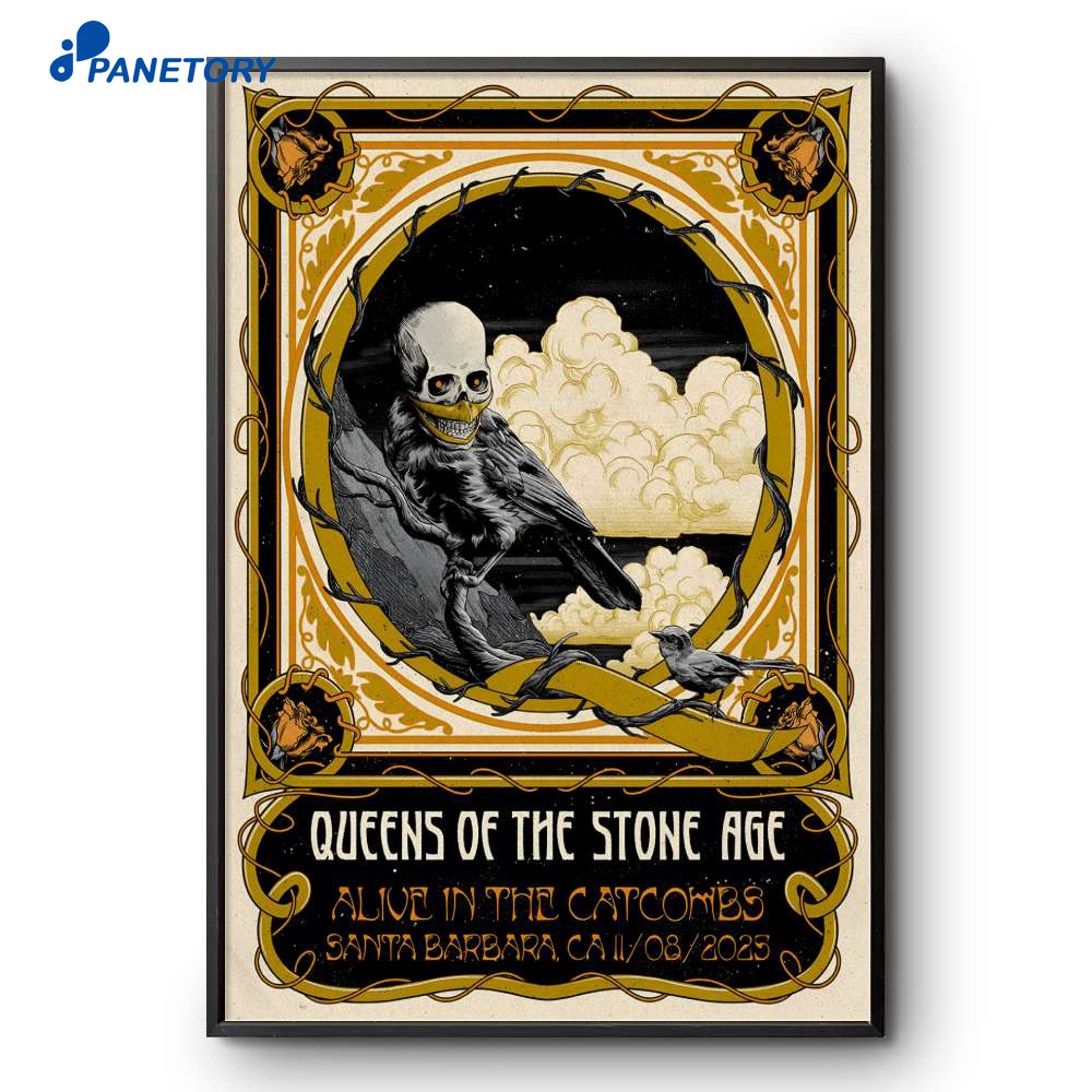 Queens Of The Stone Age Arlington Theatre Santa Barbara Ca Nov 8 2025 Poster 2 Queens Of The Stone Age Arlington Theatre Santa Barbara Ca Nov 8 2025 Poster