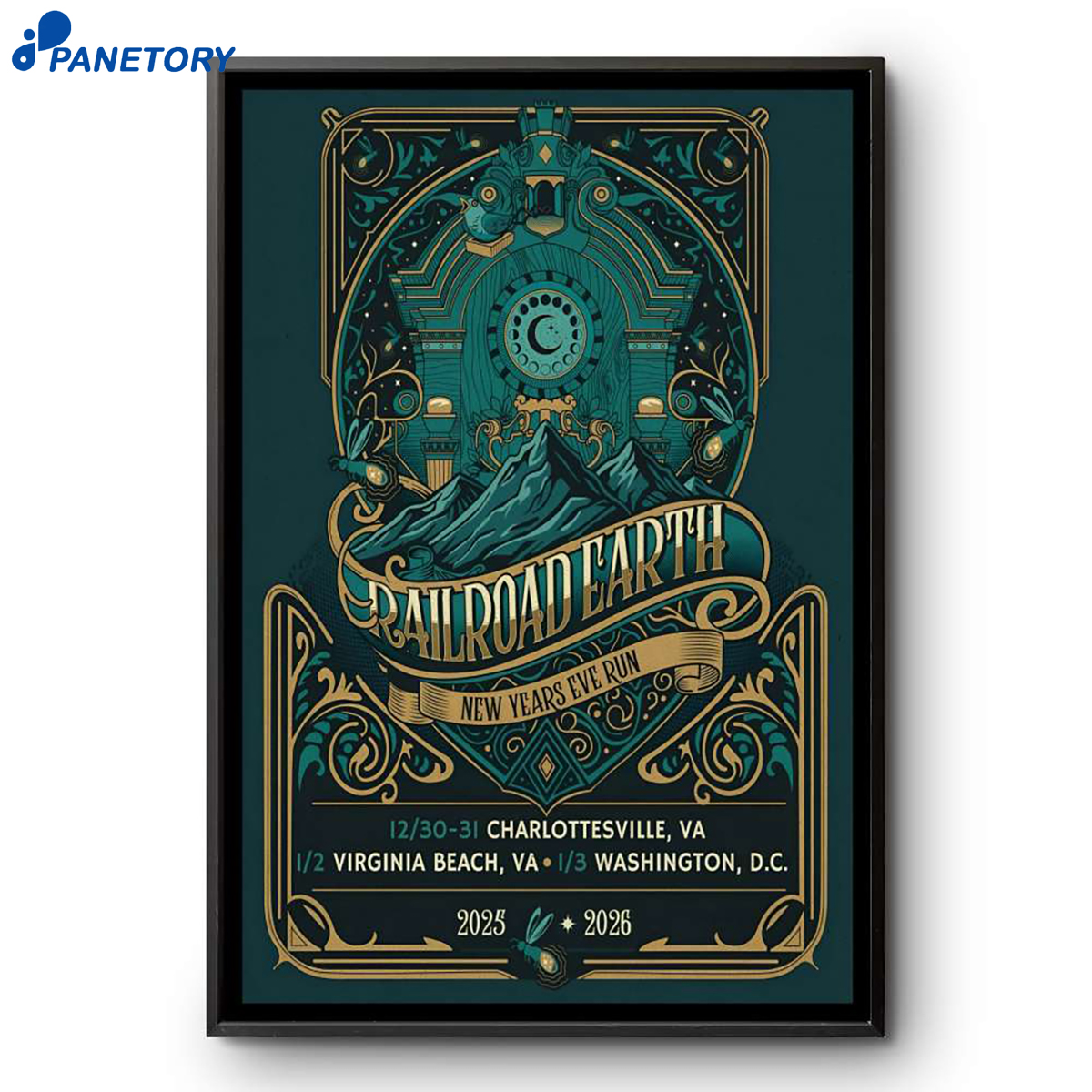 Railroad Earth Charlottesville Nye Dec 30-31 2025 Poster 2 Railroad Earth Charlottesville Nye Dec 30-31 2025 Poster