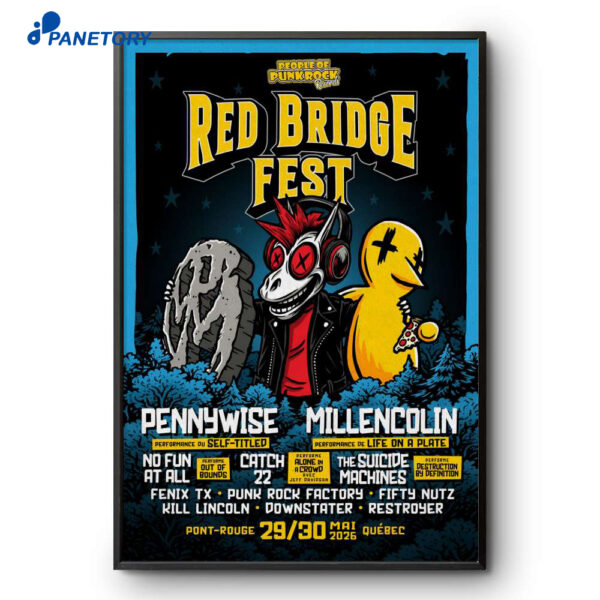 Red Bridge Fest Québec Canada May 29-30 2026 Poster