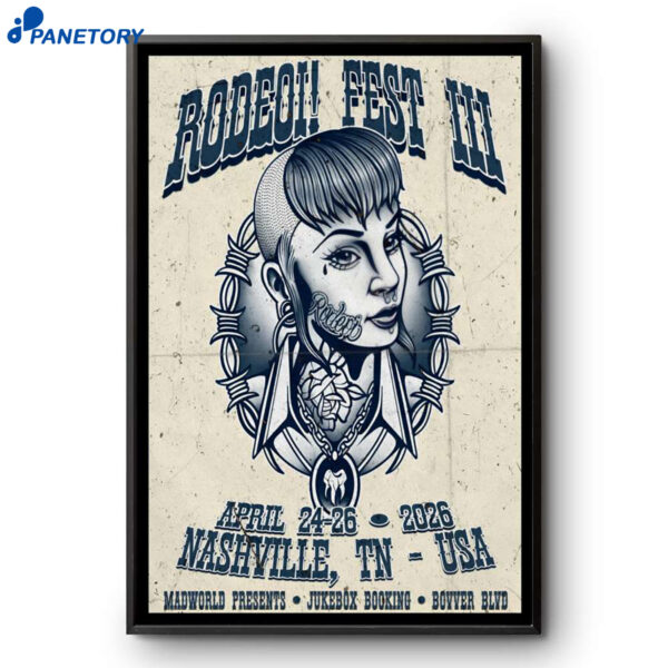 Rodeoi! Fest 3 Nashville TN Apr 24-26 2026 Poster