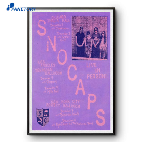 Snocaps Tour The Bowery Ballroom Dec 7 - 8 2025 Poster