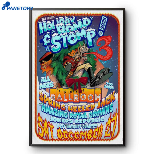 Spring Heeled Jack's Hamden Holiday Romp Space Ballroom CT Dec 27 2025 Poster