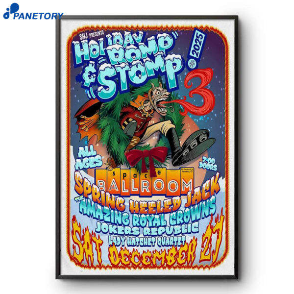 Spring Heeled Jack's Holiday Romp Hamden CT Dec 27 2025 Poster