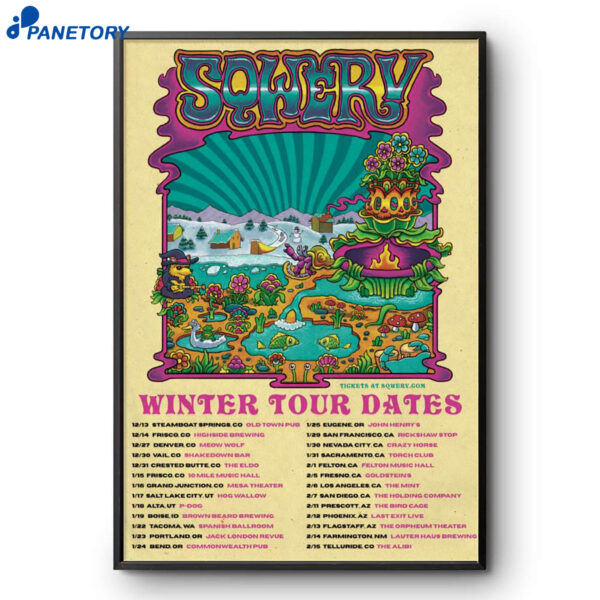 Sqwerv Winter Tour 2025-2026 Poster