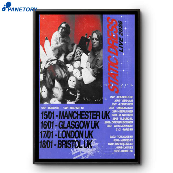 Static Dress UK And EU Shows 2026 Poster