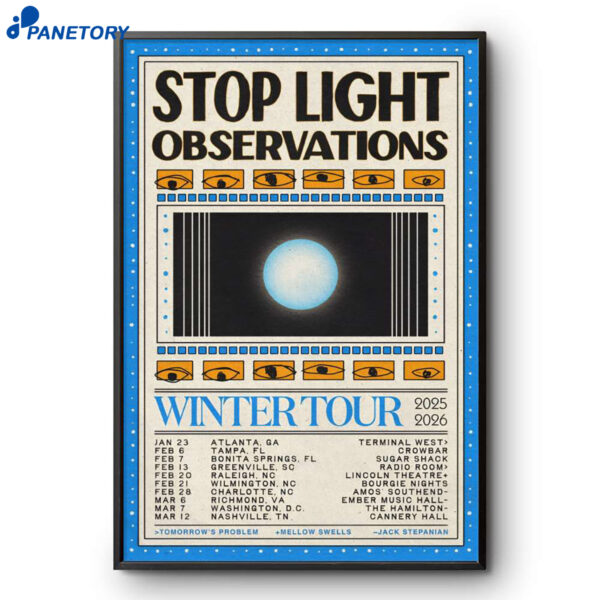 Stop Light Observations Winter Tour 2026 Poster