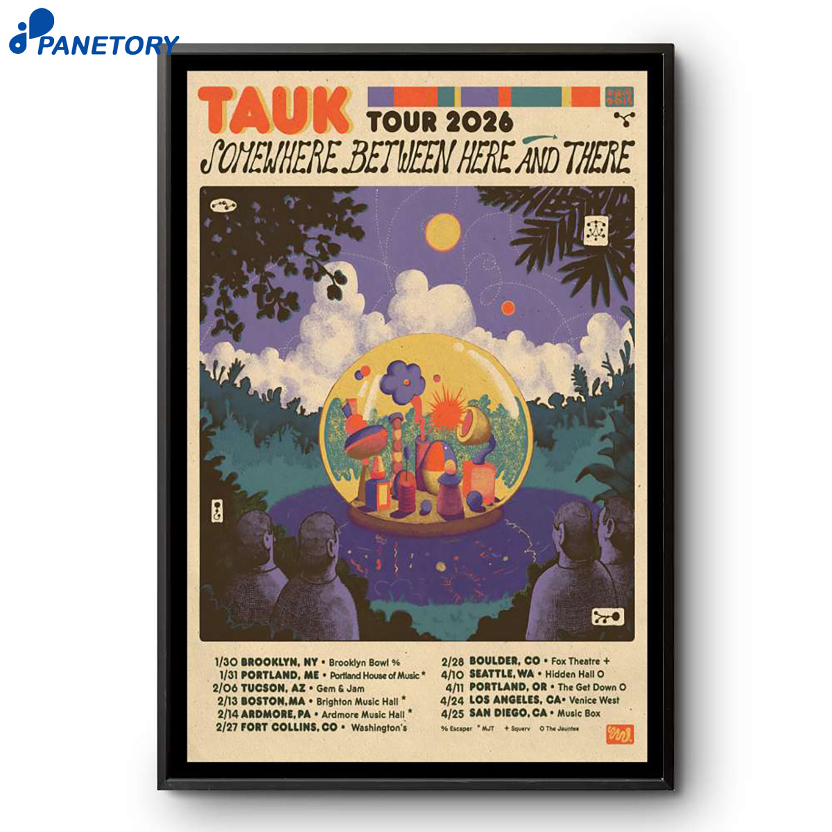 Tauk Somewhere Between Here And There Tour 26 Poster 2 Tauk Somewhere Between Here And There Tour 26 Poster