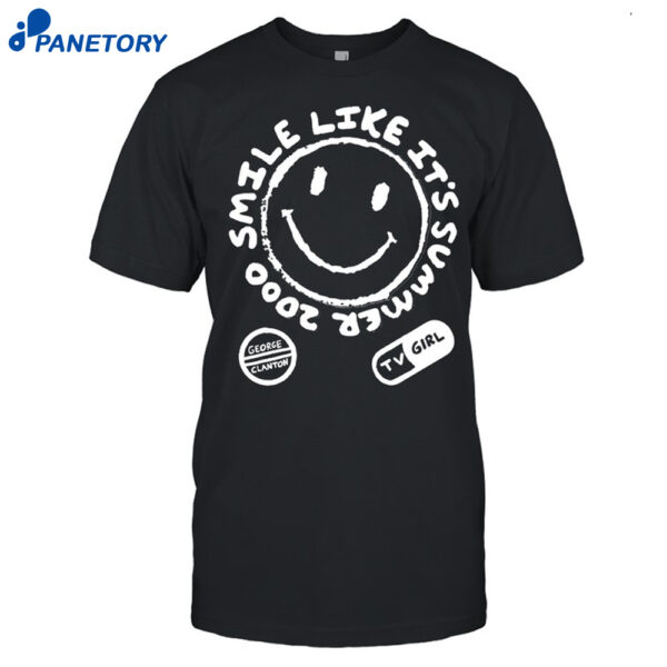 Tv Girl Gray On Black Summer 2000 Shirt