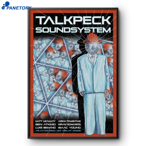 Talkpeck Soundsystem The Cutting Room New York NY Dec 29 2025 Poster