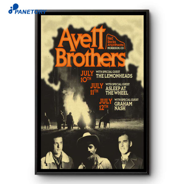 The Avett Brothers Morrison Co Jul 10-12 2026 Poster