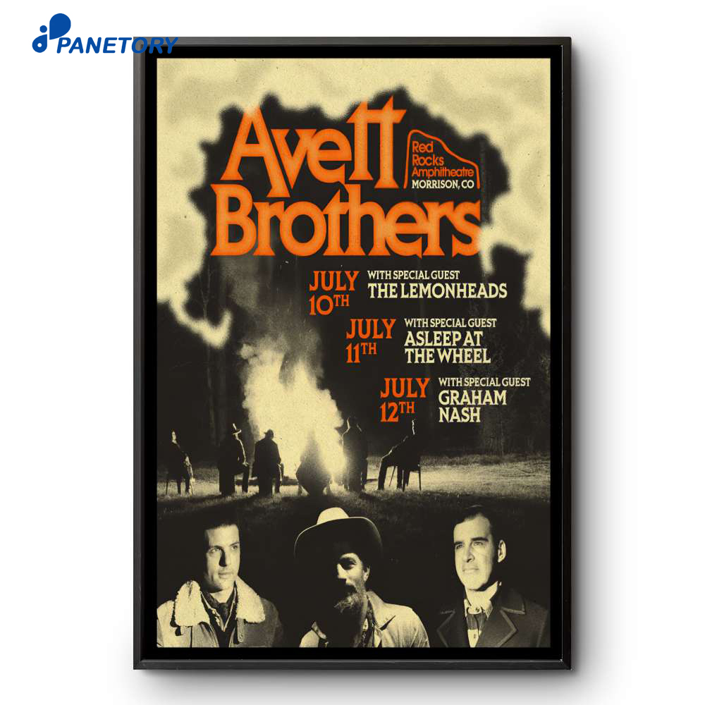 The Avett Brothers Morrison Co Jul 10-12 2026 Poster 2 The Avett Brothers Morrison Co Jul 10-12 2026 Poster