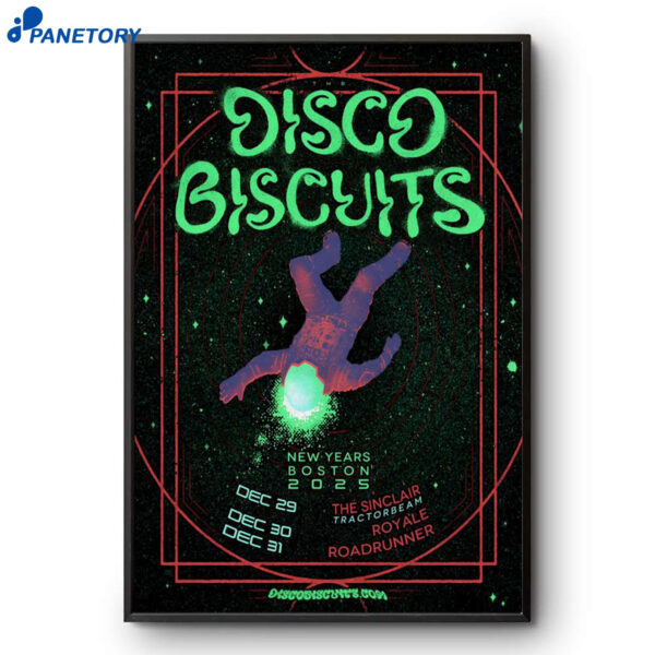 The Disco Biscuits Boston 2025 NYE Dec 29-31 Poster