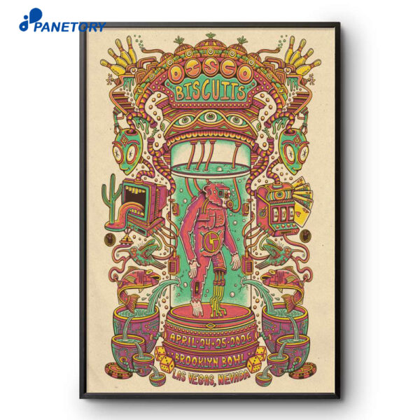 The Disco Biscuits Brooklyn Bowl Las Vegas NV Apr 24-26 2026 Poster