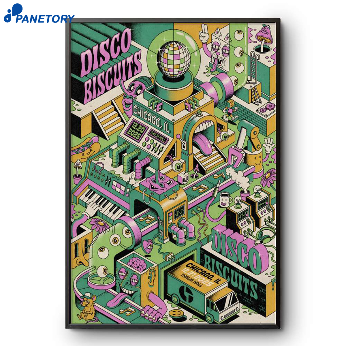 The Disco Biscuits Thalia Hall Chicago Il Dec 20-21 2025 Poster 2 The Disco Biscuits Thalia Hall Chicago Il Dec 20-21 2025 Poster
