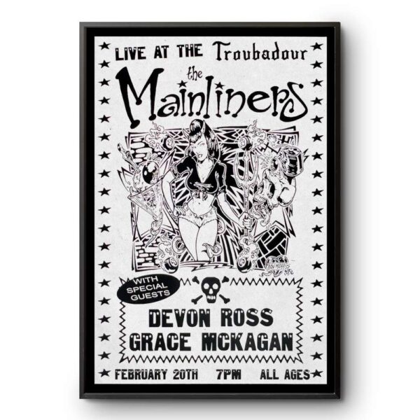The Mainliners Troubadour West Hollywood CA February 20 2026 Poster