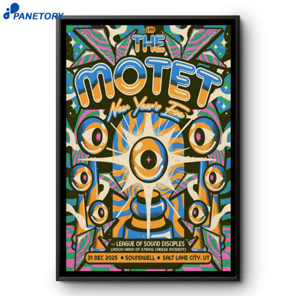 The Motet Salt Lake City UT Dec 31 2025 Poster