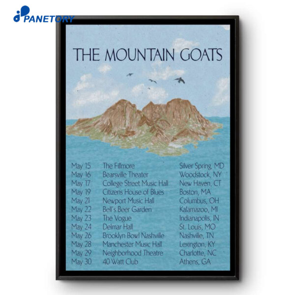 The Mountain Goats May Shows 2026 Poster