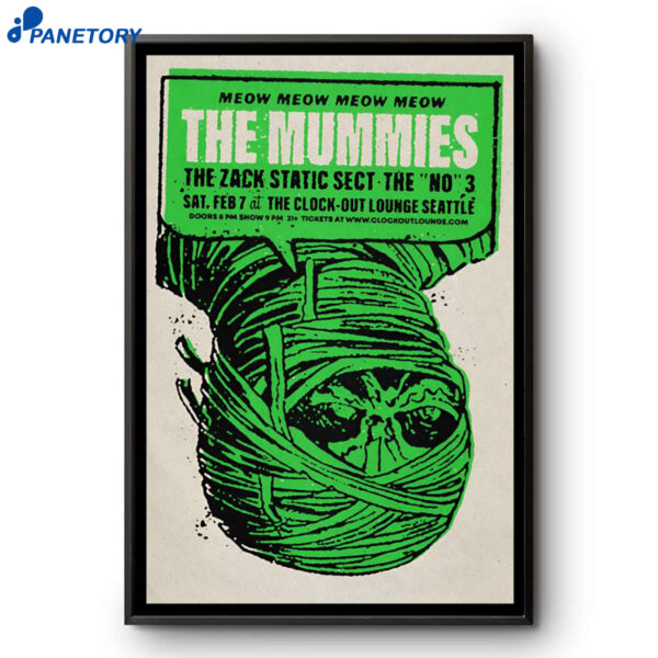 The Mummies Clock-out Lounge Seattle WA Feb 7 2026 Poster