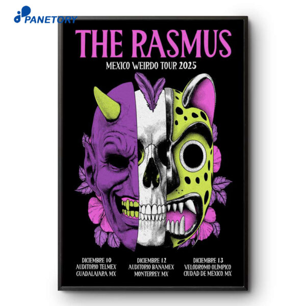The Rasmus Mexico Tour December 2025 Poster