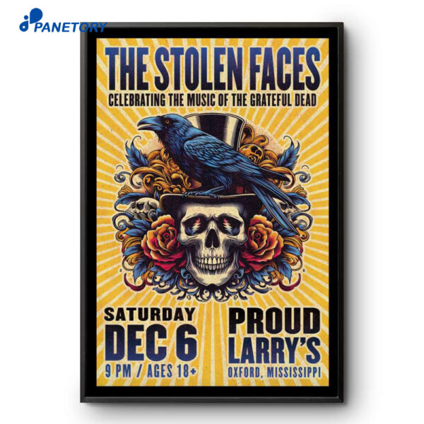 The Stolen Faces Proud Larry's Oxford MS Dec 6 2025 Poster