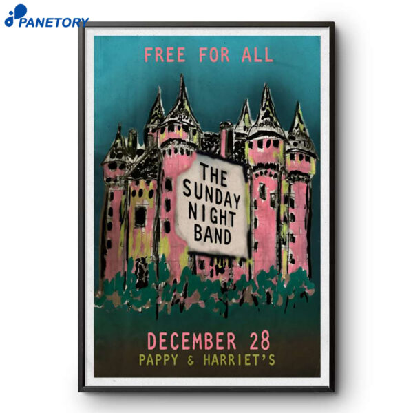 The Sunday Night Band Pappy And Harriet's Pioneertown CA Dec 28 2025 Poster