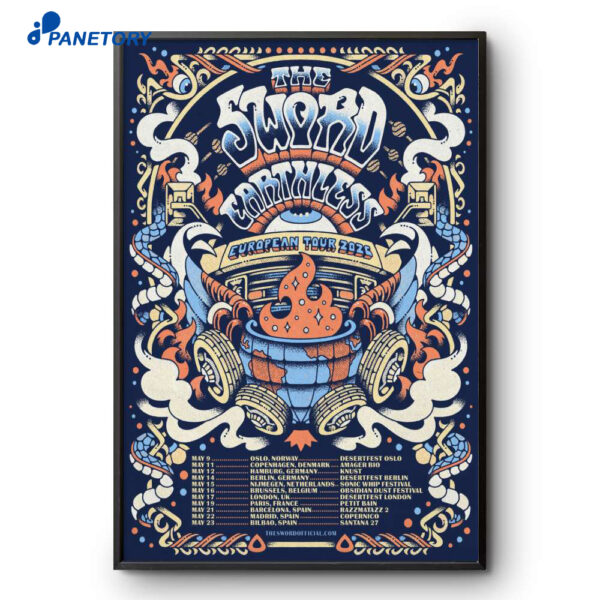 The Sword And Earthless European Tour 2026 Poster
