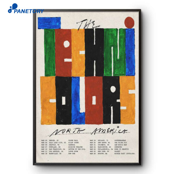The Technicolors North America Tour 2026 Poster