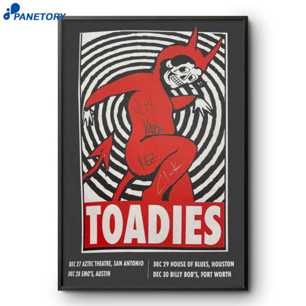 The Toadies San Antonio Dec 27-30 2025 Poster