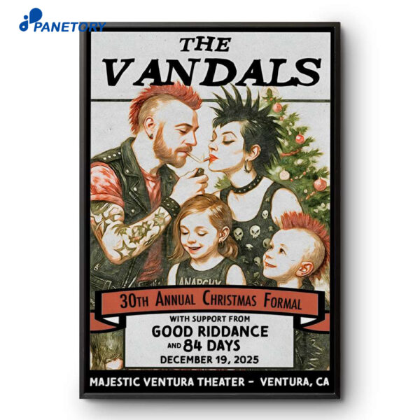The Vandals Event Ventura CA Dec 19 2025 Poster