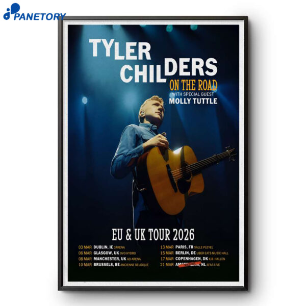 Tyler Childers EU And UKShows 2026 Poster