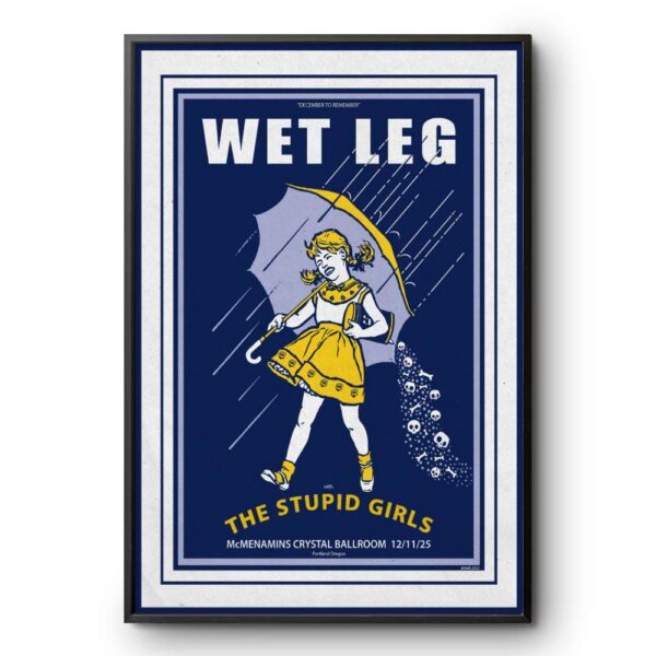 Wet Leg Portland OR Dec 11 2205 Poster