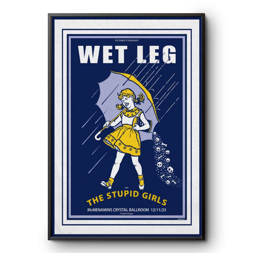 Wet Leg Portland Or Dec 11 2205 Poster 2 Wet Leg Portland Or Dec 11 2205 Poster