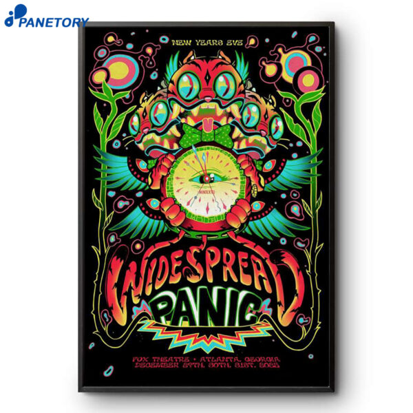 Widespread Panic Atlanta GA NYE Dec 29-31 2025 Poster