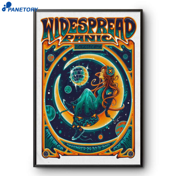 Widespread Panic NYE Atlanta GA Dec 29-31 2025 Poster